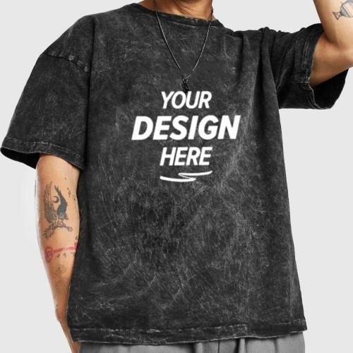 Heavy Cotton Shirt Custom Vintage Washed T Shirts