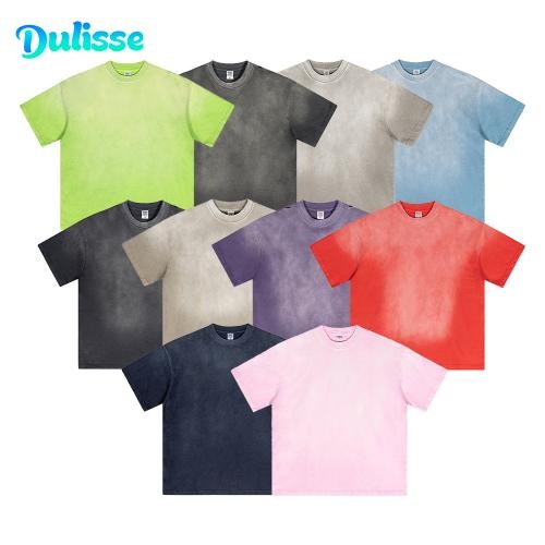 Make 100% cotton loose short sleeve pull over tshirt