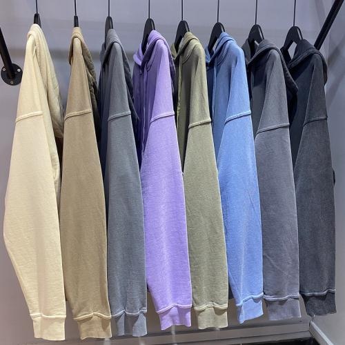 custom  380gsm heavyweight screen print oversized hoodies for men