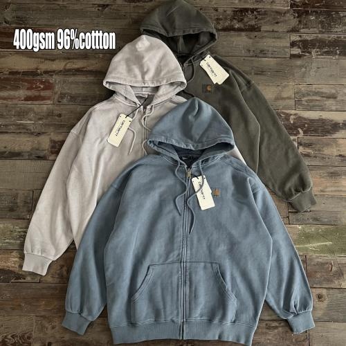 customized 400gsm over sized screen print fashion mens hoodies with zipper