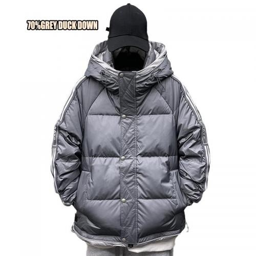 Outdoor custom running clothes puff varisty 800gsm polyester men longline puffer jacket