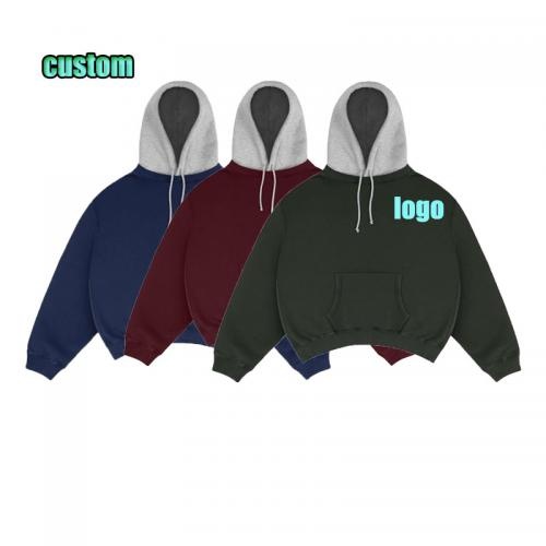 Personalized  Heavy Weight Essential Hoodie Casual  Men Hoodie Embedding Custom