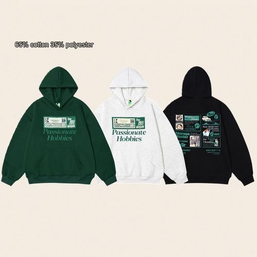 Letter Printed Youth Style Loose Fitting Couple Custom Manufacturer Women Screen Print Hoodie